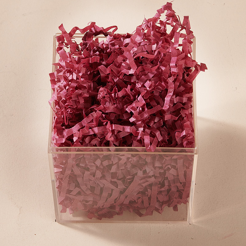 red crinkle paper